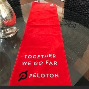 Set of TWO peloton Nib Red long towels
